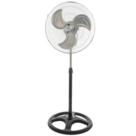 Ventilatore Colonna Piantana Acciaio 60W 52Cm Oscillante 3 Velocita Regolabile